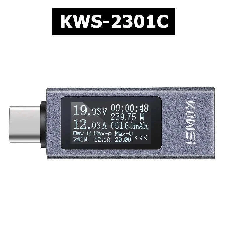 Type‑C Multi‑Function Digital Display Power Meter-KWS-2302C