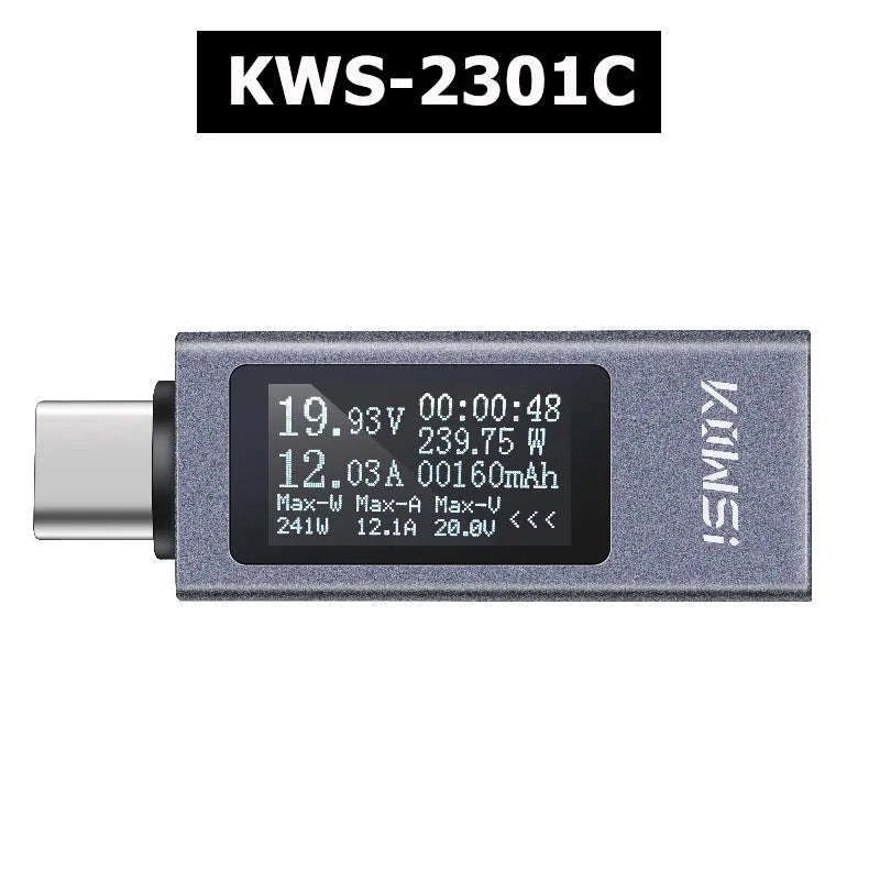 Type‑C Multi‑Function Digital Display Power Meter-KWS-2303C
