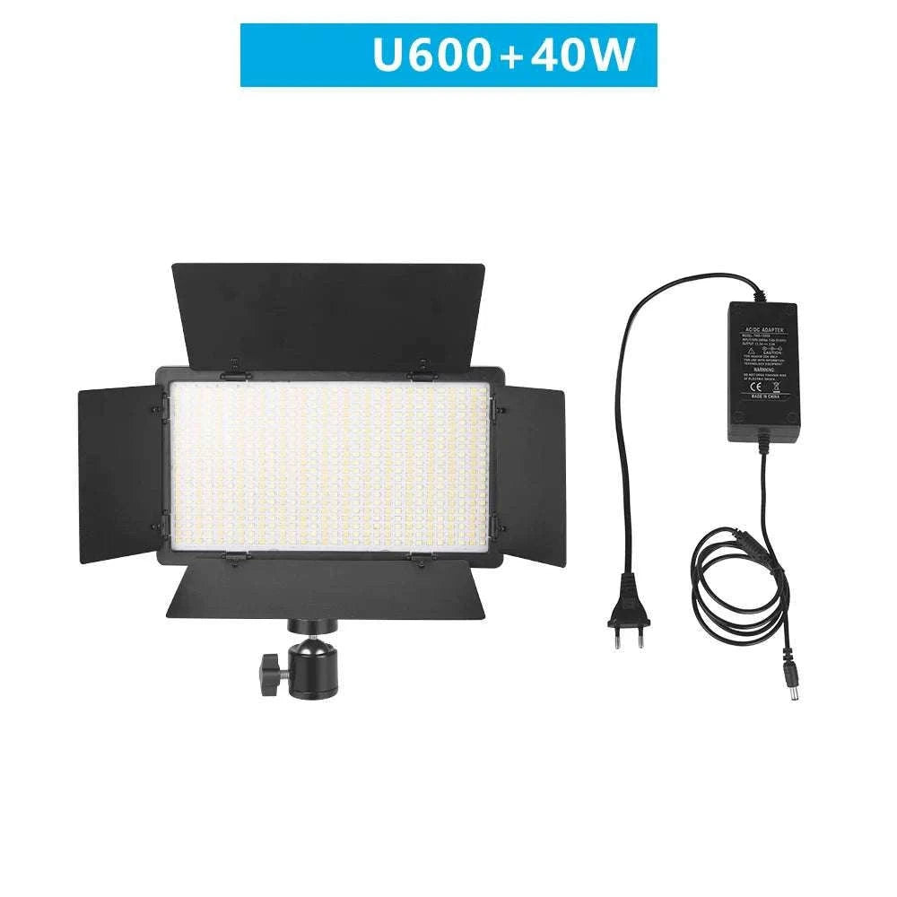 U800+ LED Video Light Bi-Color 2500K-8500K with Tripod Remote-NA-U600-LBC