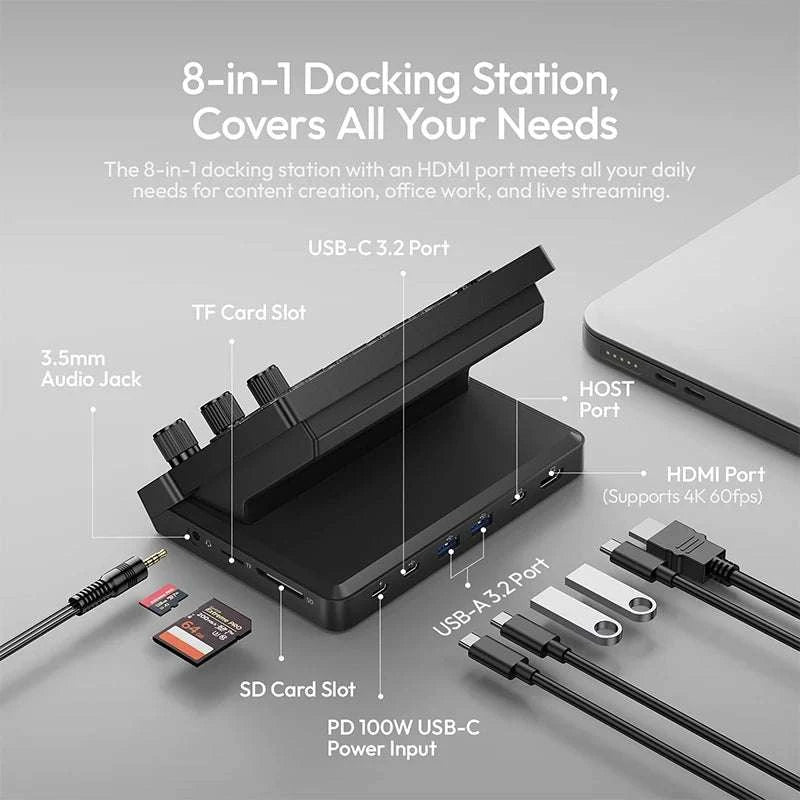 Ulanzi D200X Desktop Control Hub for Creative Workflow Setup-D200X D100H Set / China Mainland