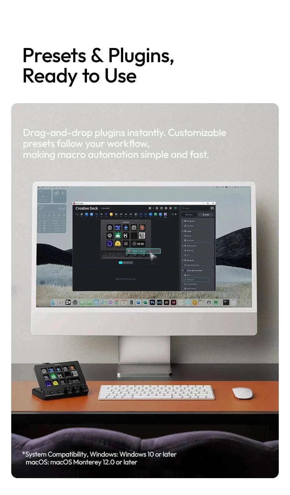 Ulanzi D200X Desktop Control Hub for Creative Workflow Setup-D200X D100H Set / China Mainland