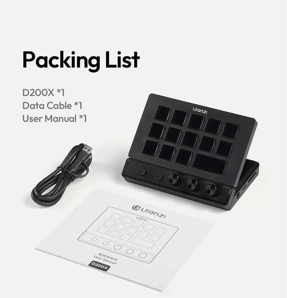 Ulanzi D200X Desktop Control Hub for Creative Workflow Setup-D200X D100H Set / China Mainland
