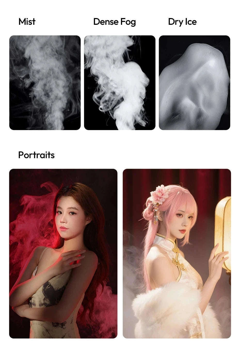 Ulanzi FM02 30W Portable Smoke Machine for Photo & Video Effects-black / China Mainland