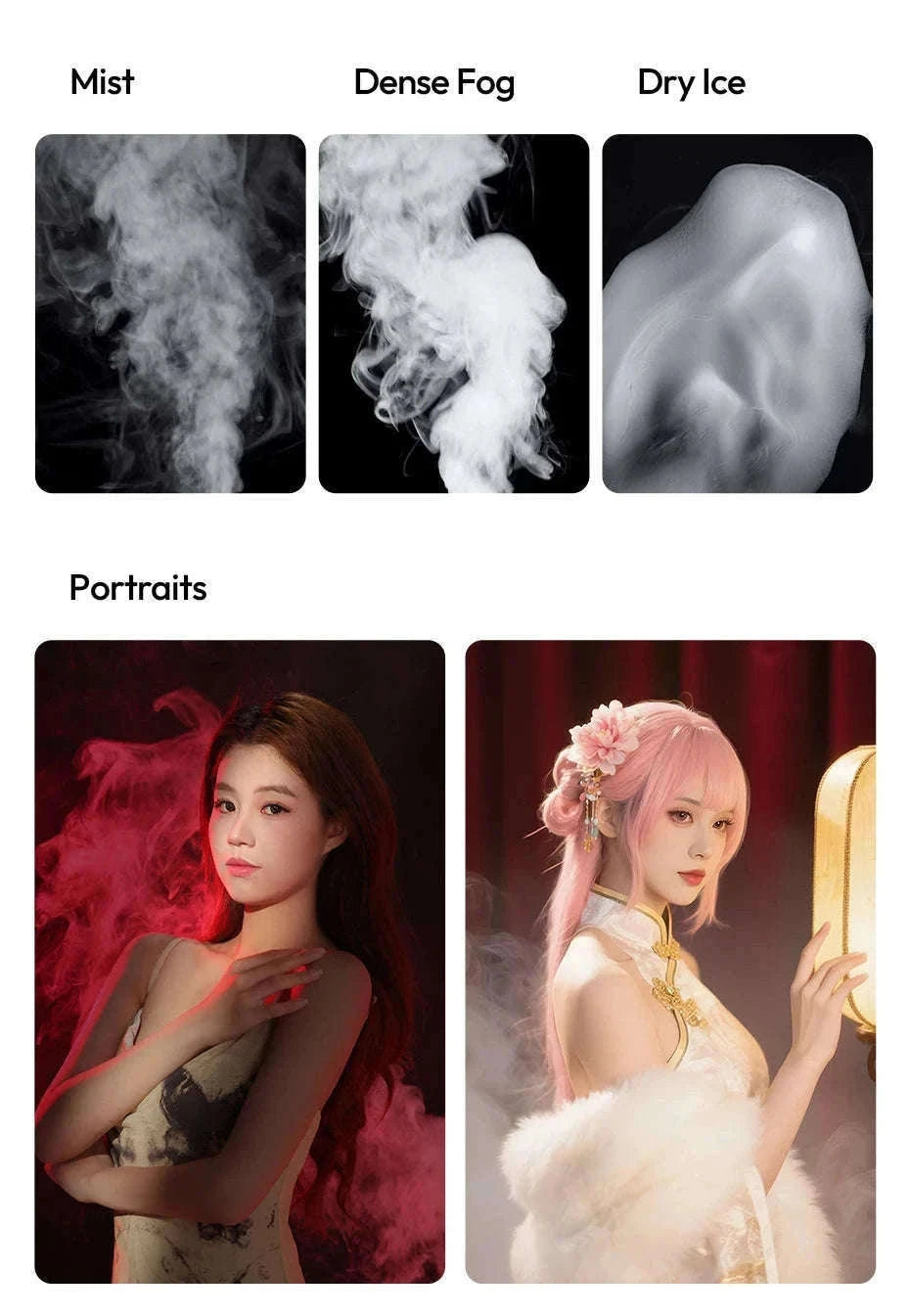Ulanzi FM02 30W Portable Smoke Machine for Photo & Video Effects-black / China Mainland