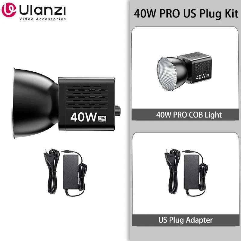 Ulanzi L023 40W Pro Portable LED Video Light-Without charger / brazil