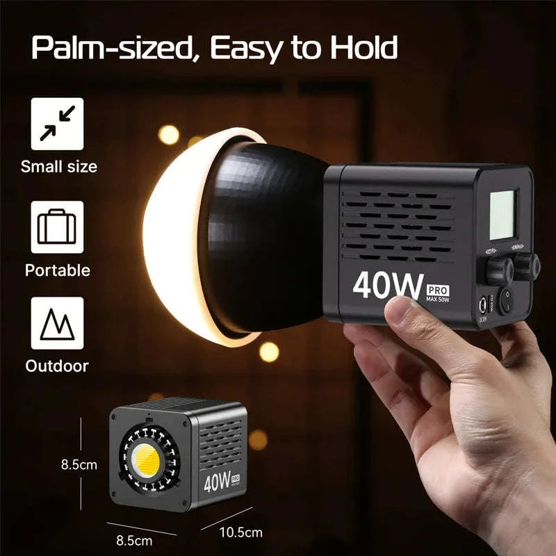 Ulanzi L023 40W Pro Portable LED Video Light-Without charger / brazil