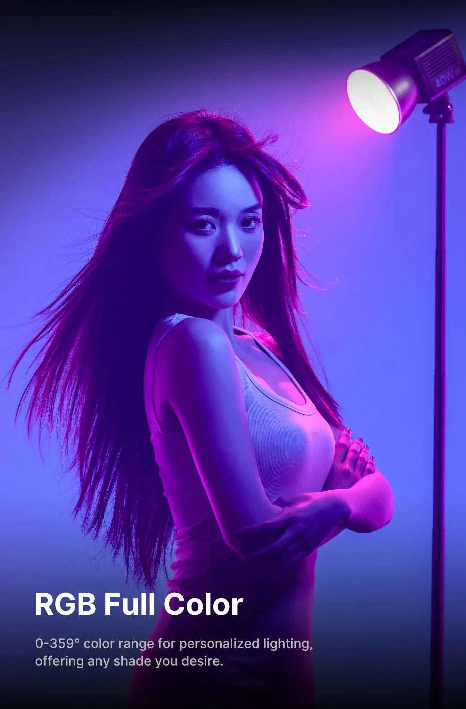 Ulanzi L024 40W RGB Video Light with Mini Bowens Mount-only Light / spain