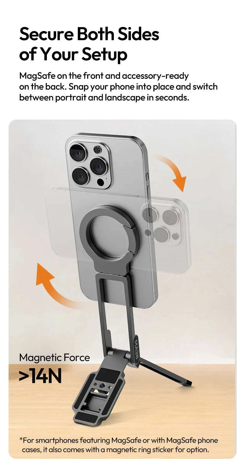 Ulanzi MA38 MagLock Magnetic Phone Stand with Hidden Hook-MA38 / China Mainland