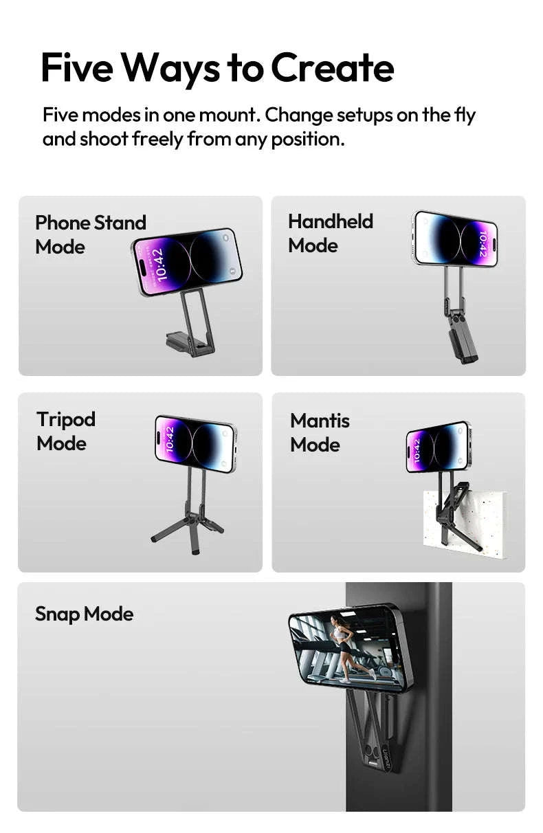 Ulanzi MA38 MagLock Magnetic Phone Stand with Hidden Hook-MA38 / China Mainland