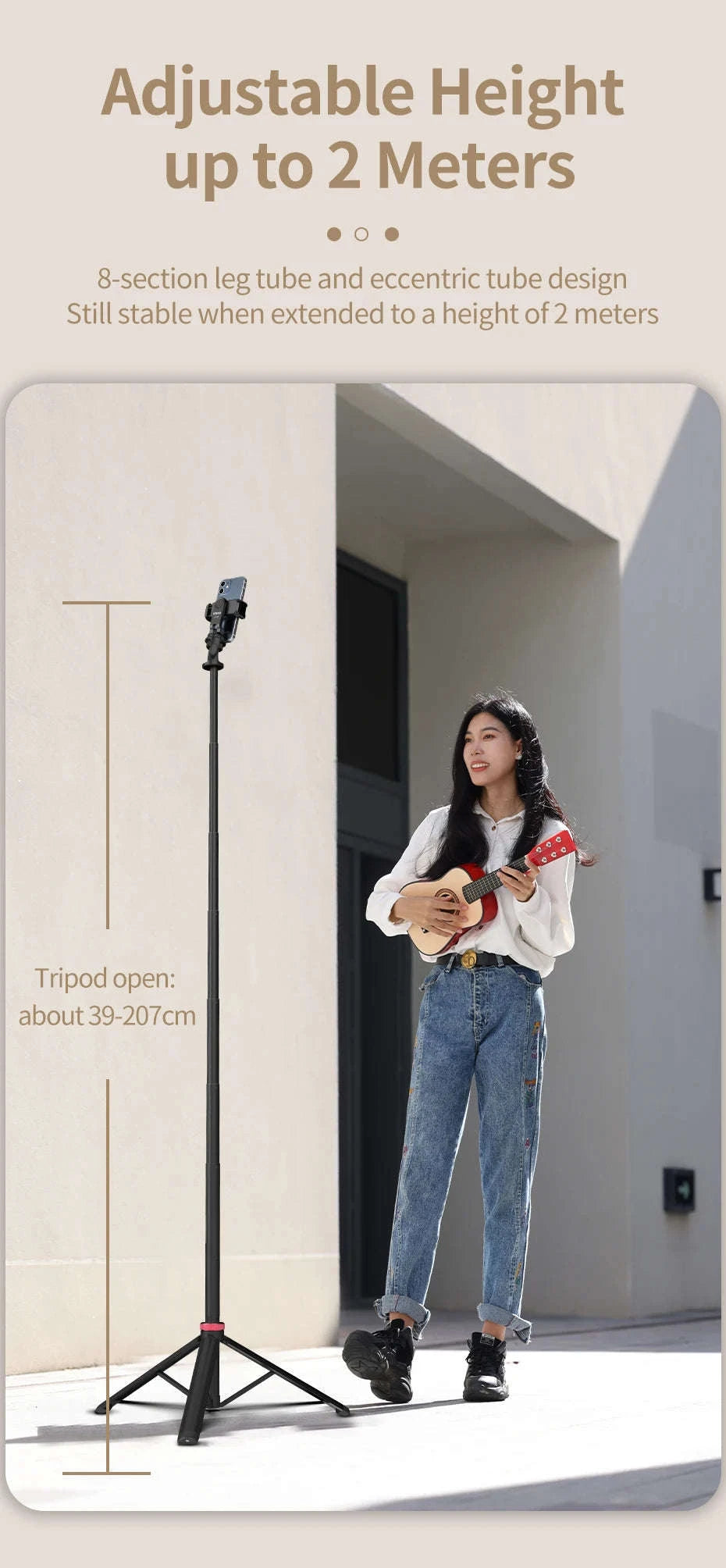 Ulanzi MT-79 Extendable Tripod for Cameras and Smartphones-MT-79 / brazil