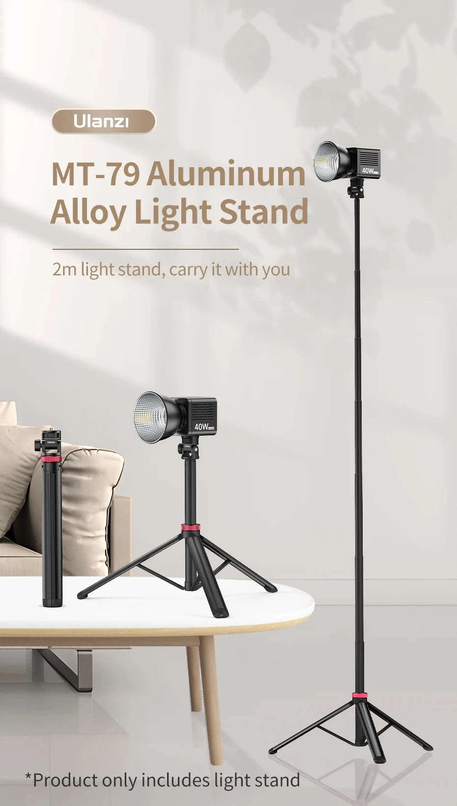 Ulanzi MT-79 Extendable Tripod for Cameras and Smartphones-MT-79 / brazil