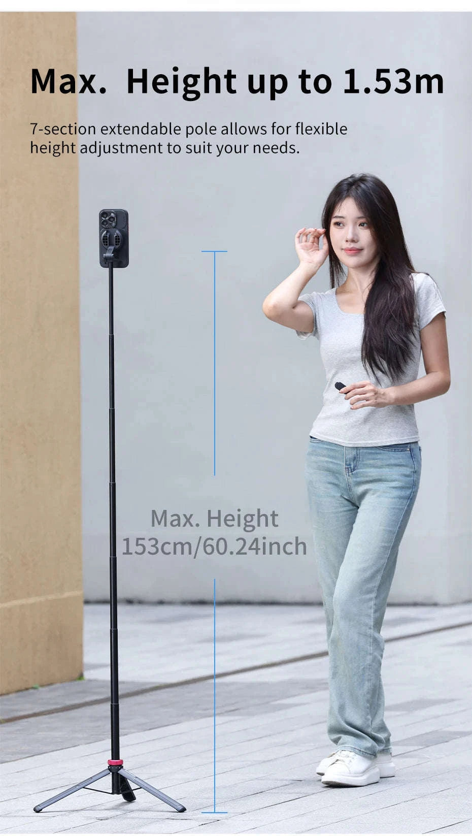 Ulanzi MT-84 1.53M MagSafe Selfie Stick Tripod-MT-84 / spain