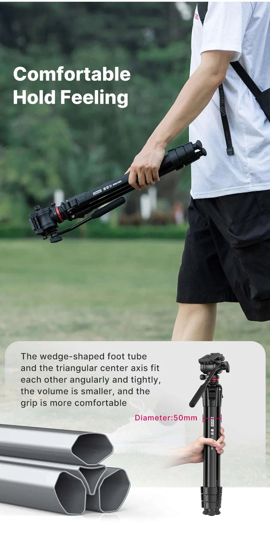 Ulanzi OMBRA 1.6M Video Travel Tripod with Fluid Pan Head-XIANG / Poland