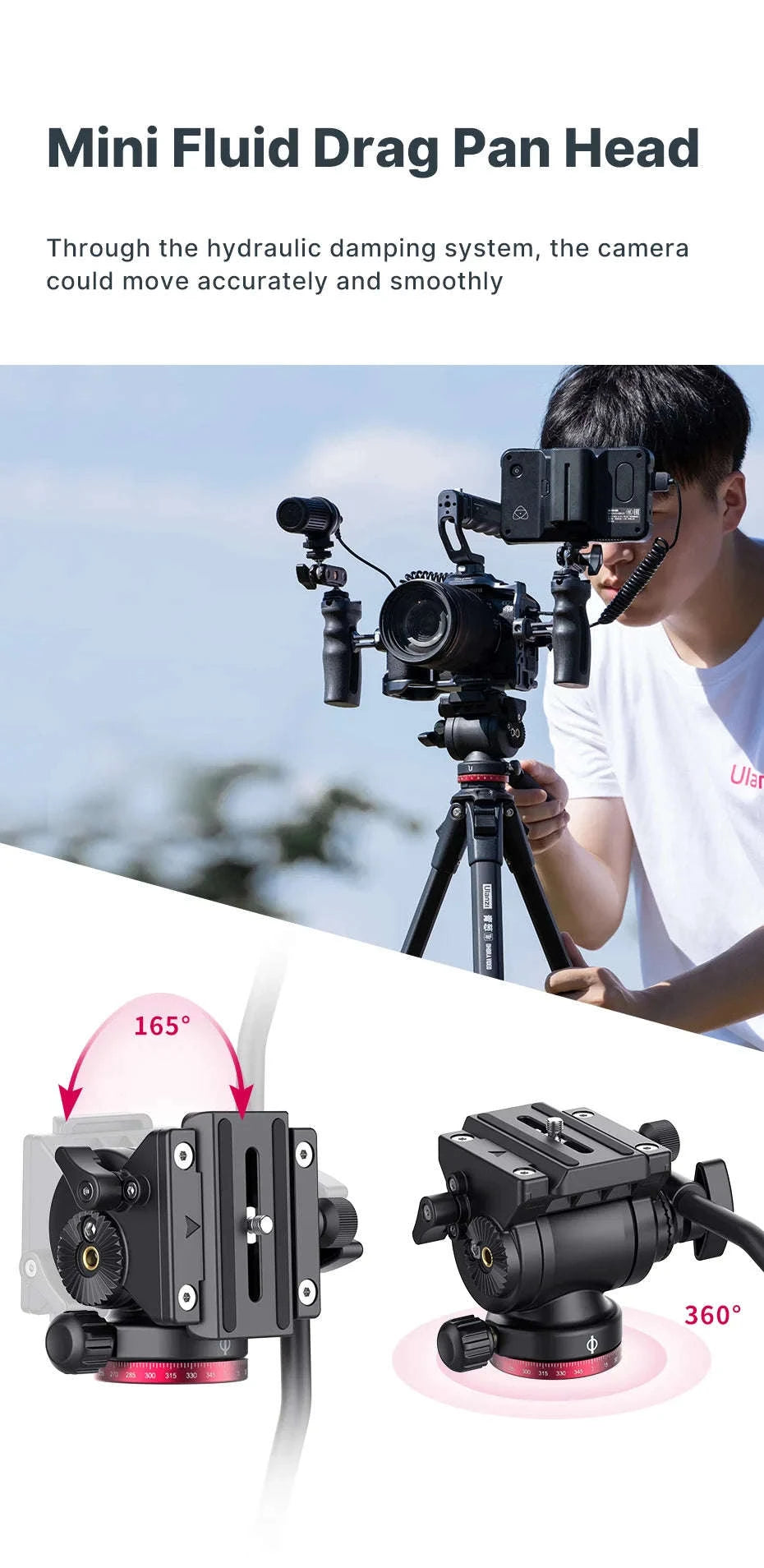 Ulanzi OMBRA 1.6M Video Travel Tripod with Fluid Pan Head-XIANG / Poland