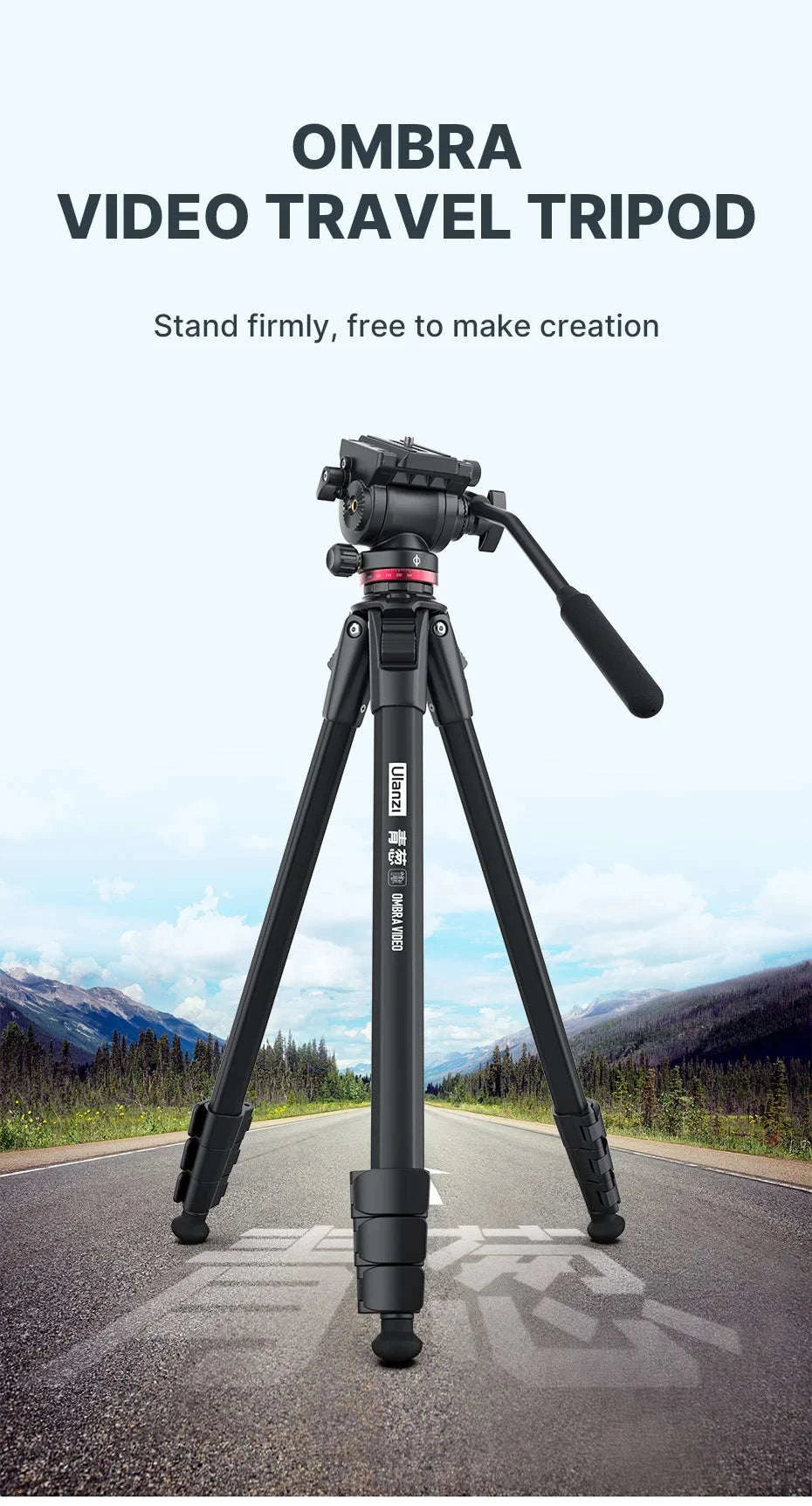 Ulanzi OMBRA 1.6M Video Travel Tripod with Fluid Pan Head-XIANG / Poland