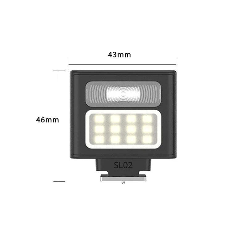 Ulanzi SL01 SL02 Mini Camera Flash Light SpeedLite GN8 6500K-SL01 / brazil