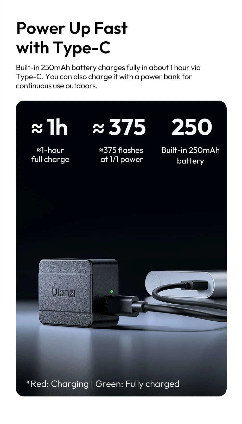 Ulanzi SL01 SL02 Mini Camera Flash Light SpeedLite GN8 6500K-SL01 / brazil