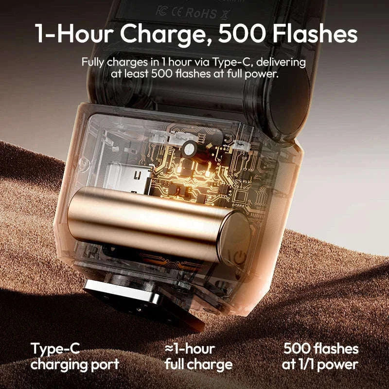 Ulanzi SL03 Spark Lite Camera Flash for Bright, Clear Shots-White SL03 / China Mainland
