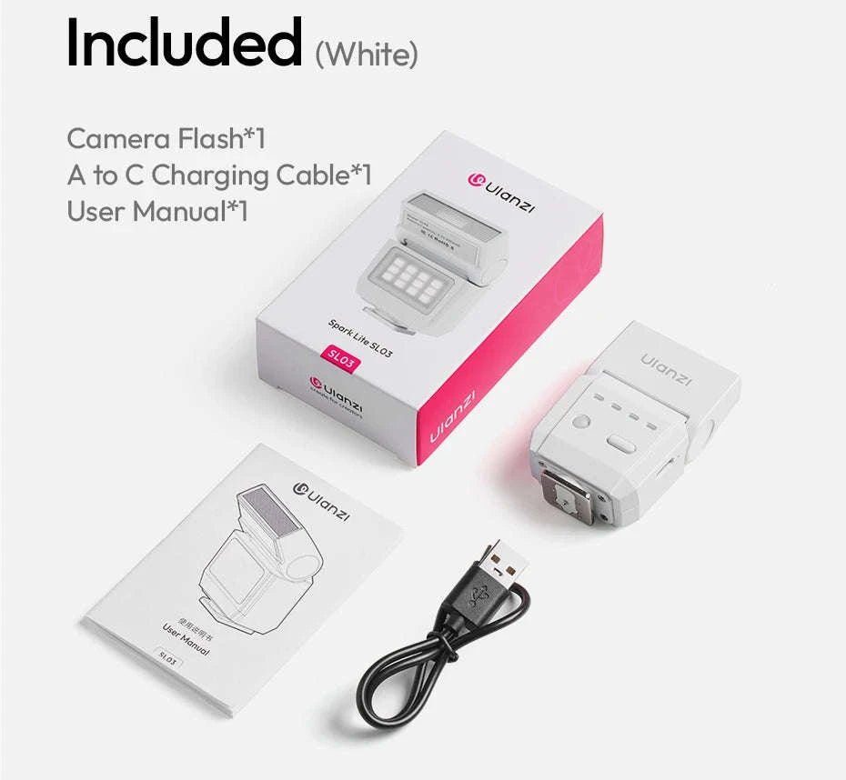 Ulanzi SL03 Spark Lite Camera Flash Portable Fill Light-White SL03 / China Mainland
