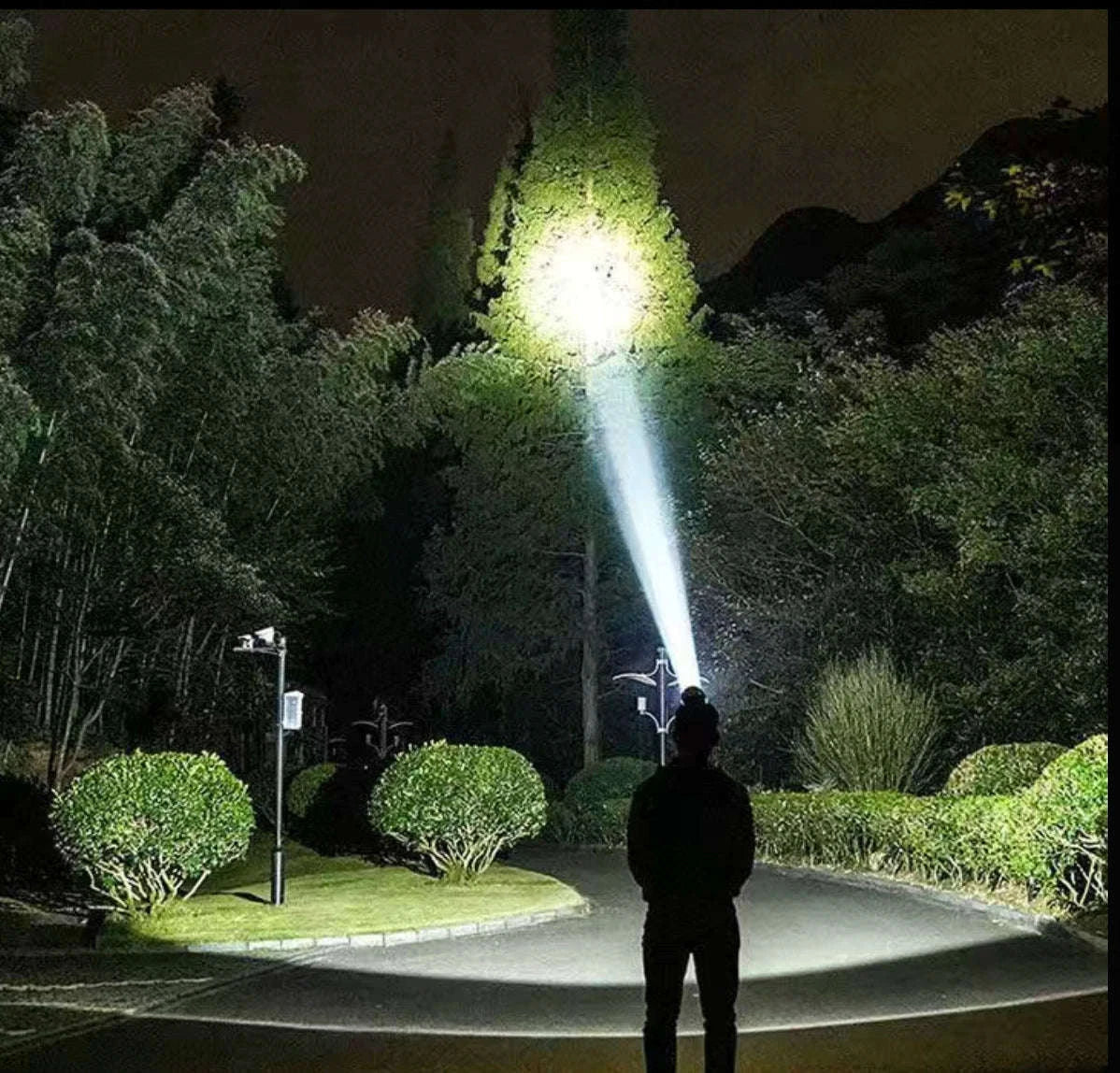 Ultra-Bright LED Headlamp with Zoom, Waterproof, Rechargeable-B-18650 battery