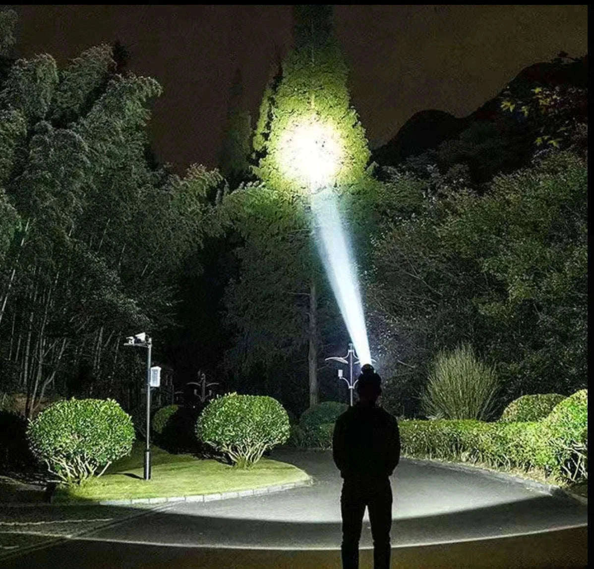Ultra-Bright LED Headlamp with Zoom, Waterproof, Rechargeable-B-18650 battery