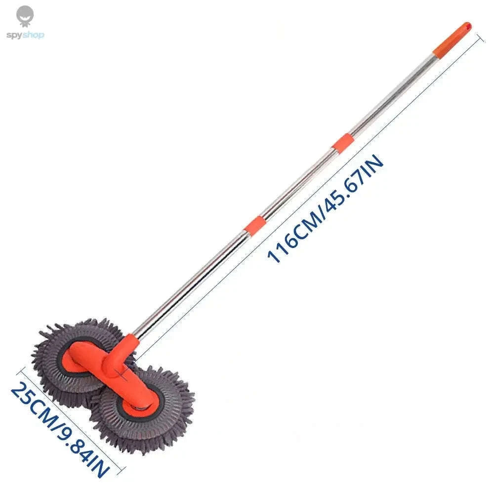 Ultra Fine Fiber Car Wash Brush Mop with Extendable Handle-Black