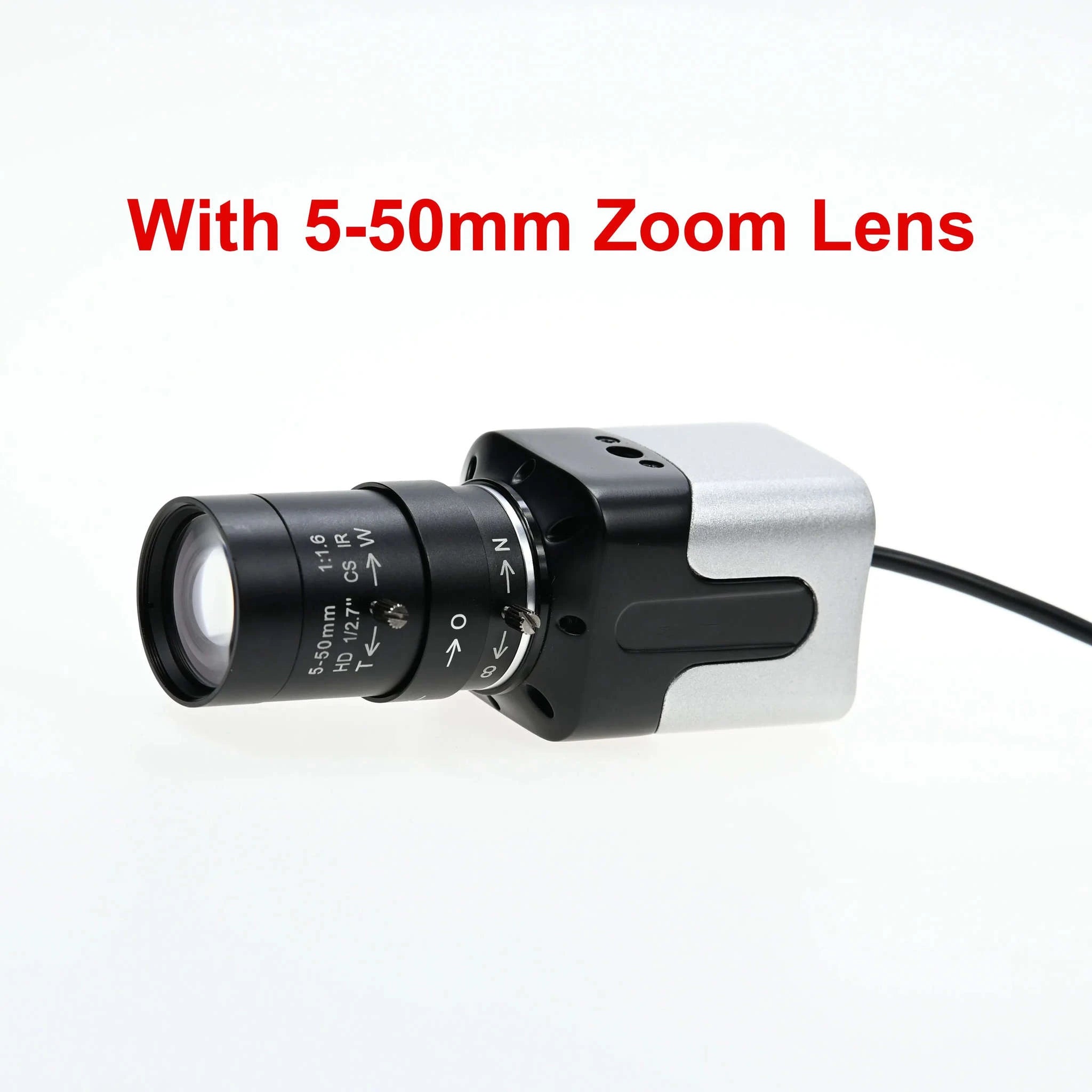 Ultra HD 16MP USB Camera with Varifocal CS Lens-16mm Fixed Focus