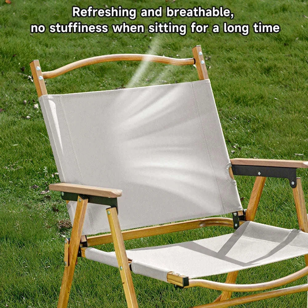 Ultra-Light Folding Camping Chair with Backrest for Travel & Outdoors-Khaki / france