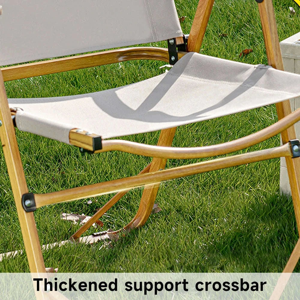 Ultra-Light Folding Camping Chair with Backrest for Travel & Outdoors-Khaki / france