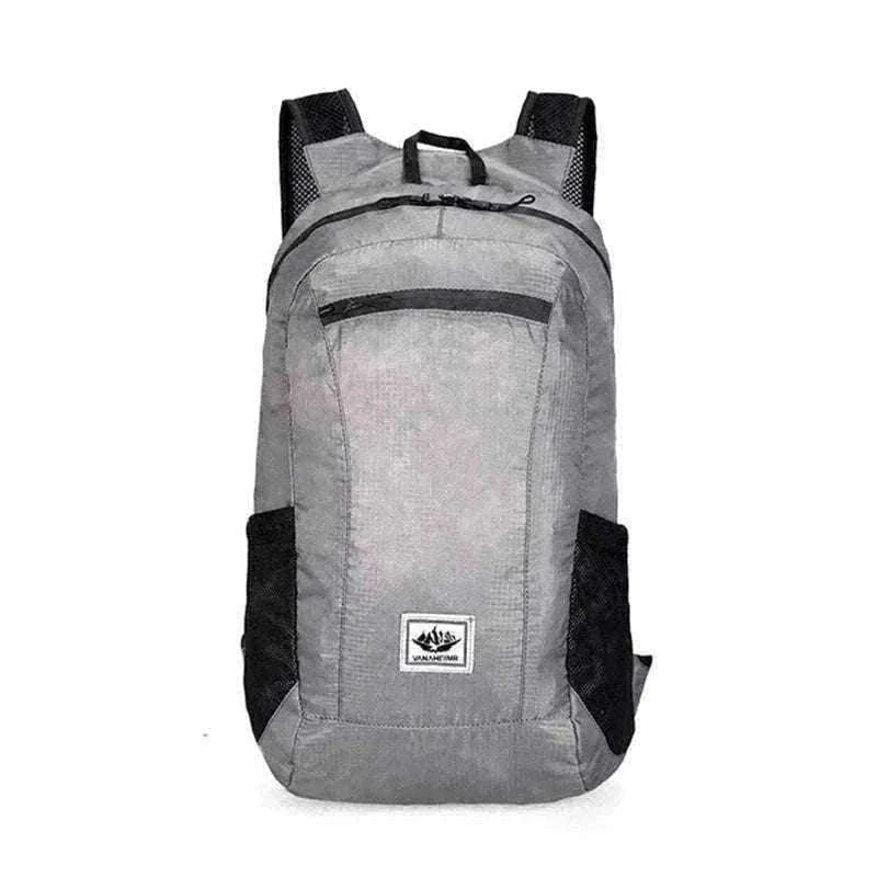 Ultra Lightweight Foldable Hiking Backpack 20L Water Resistant Bag-Gray
