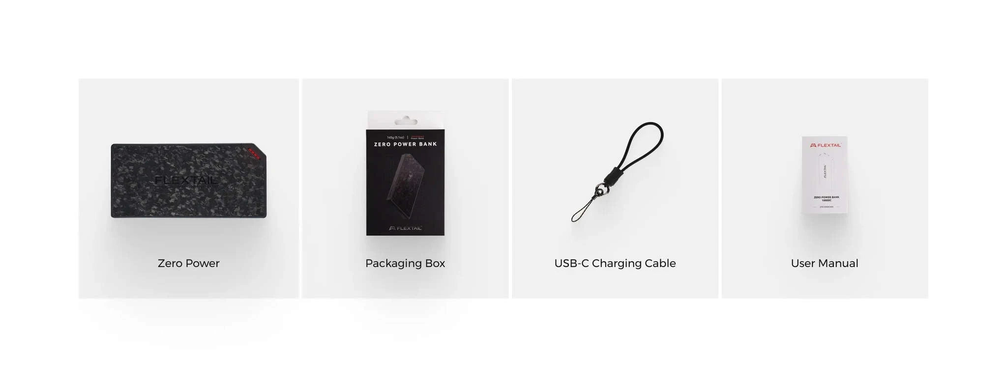 Ultra-Slim 10000mAh Power Bank with Dual USB-C Fast Charging-USB-C Cable