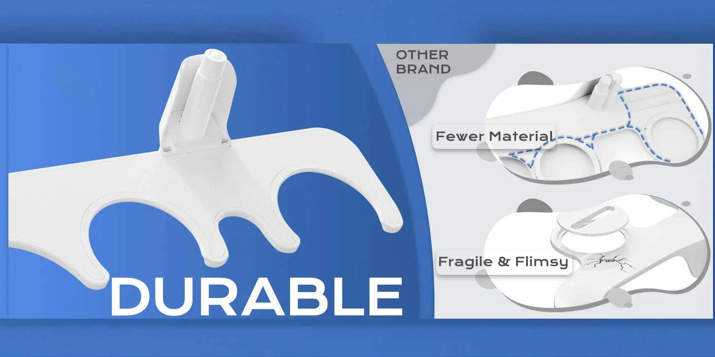 Ultra-Slim Bidet Attachment for Toilet with Dual Nozzles-WHITE / United States