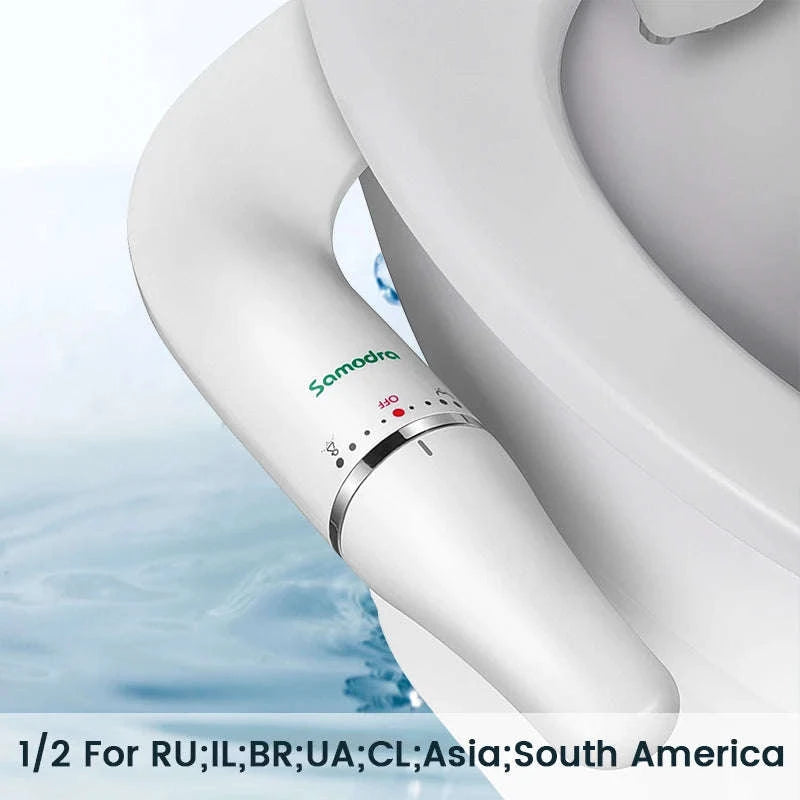 Ultra-Slim Toilet Bidet Attachment with Adjustable Water Pressure-3-8 FR ES NL Europe / spain