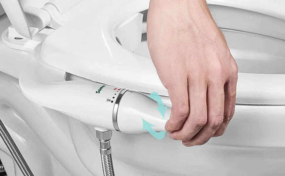 Ultra-Slim Toilet Bidet Attachment with Adjustable Water Pressure-3-8 FR ES NL Europe / spain