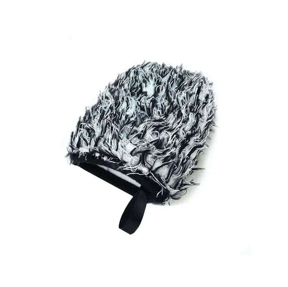 Ultra-Soft Microfiber Car Wash Glove for Scratch-Free Cleaning-Black 1pc