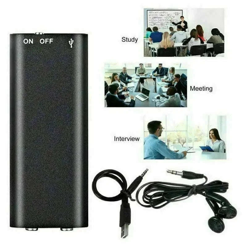 Ultra-Thin Mini Voice Recorder with Sound Activation-X2 / CHINA / 16 GB