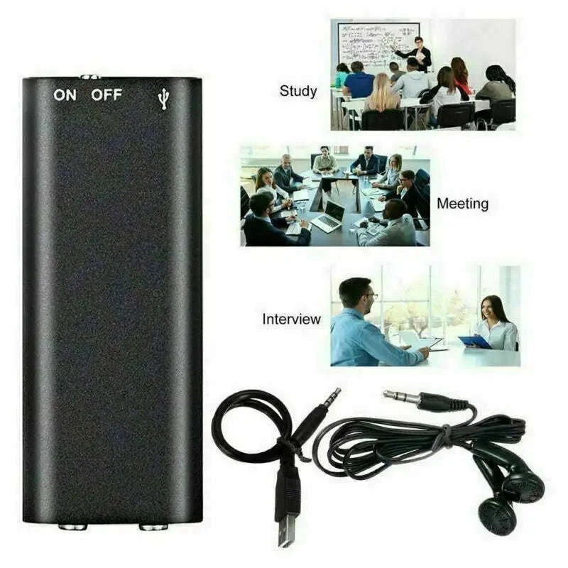 Ultra‑Thin Mini Voice Recorder with Sound Activation-X2 / CHINA / 16 GB