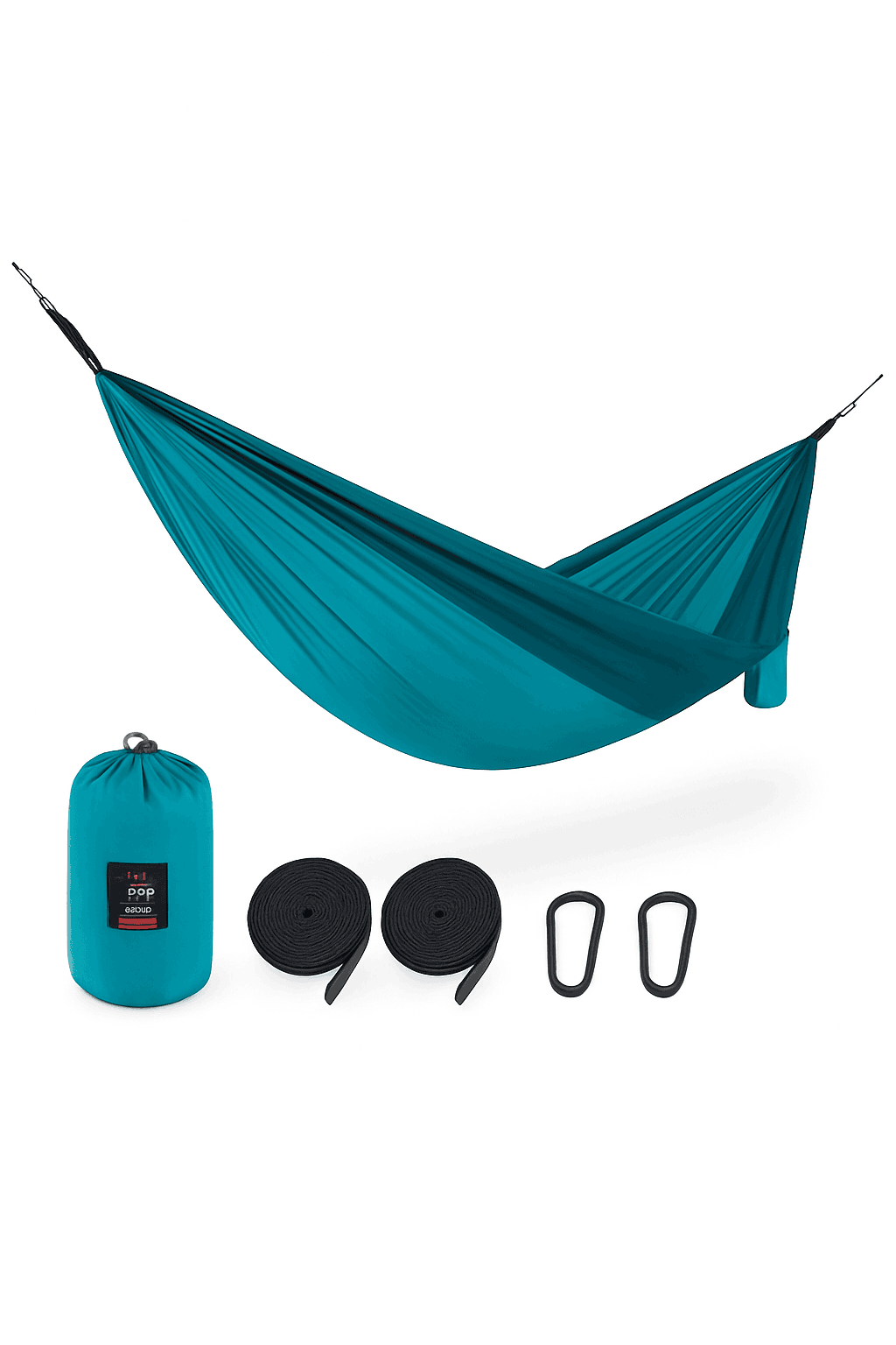 Ultralight 2 Person Camping Hammock with 200kg Load Capacity-Upgrade - Blue - 1P / CN