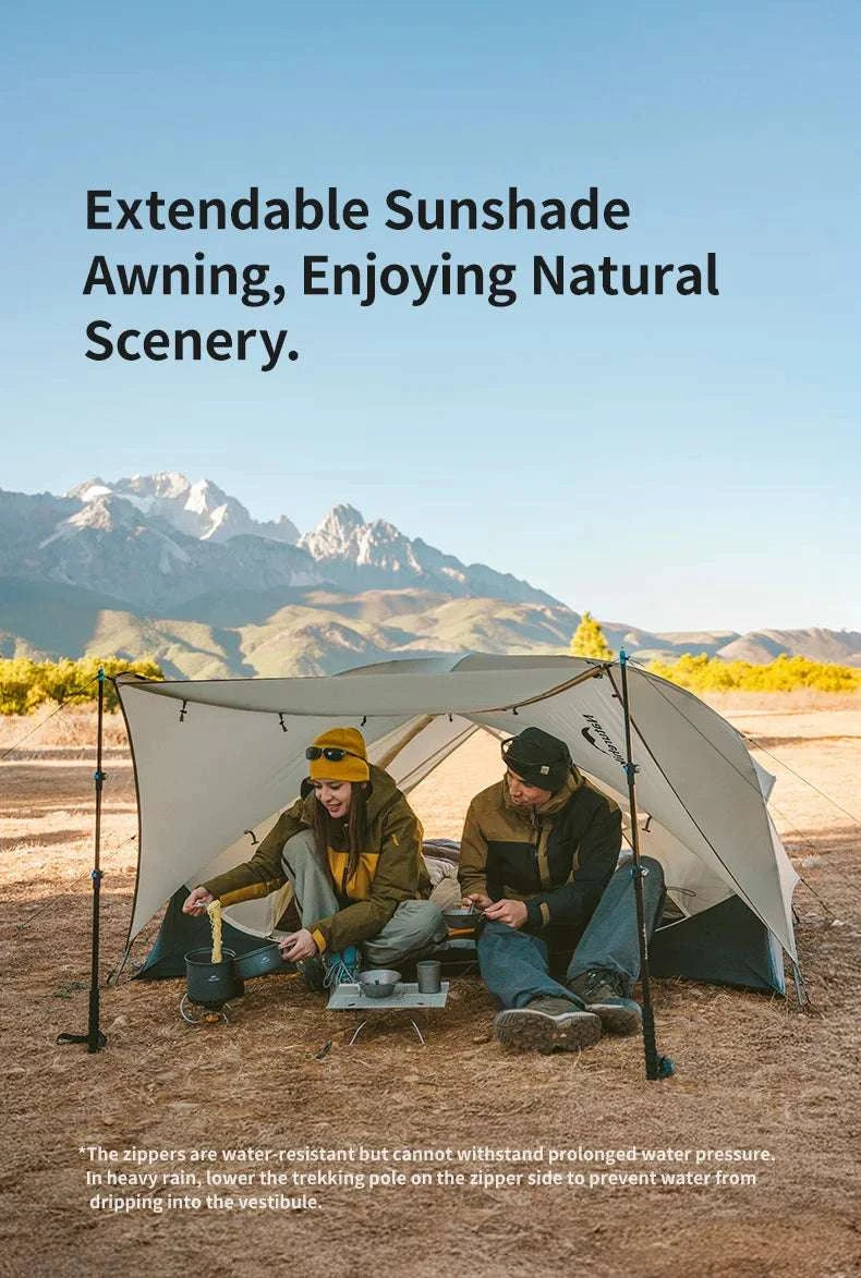 Ultralight 2-Person Waterproof Trekking Tent 20D Nylon 1.8kg-2P - 20D - Gray / brazil