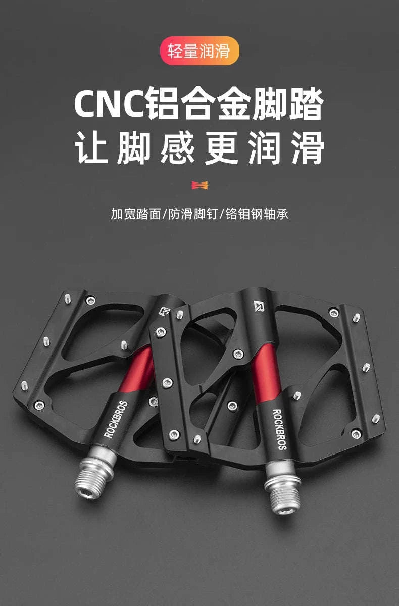 Ultralight Aluminum Bike Pedals with Anti-Slip Grip for MTB & Road-2020-12BRD