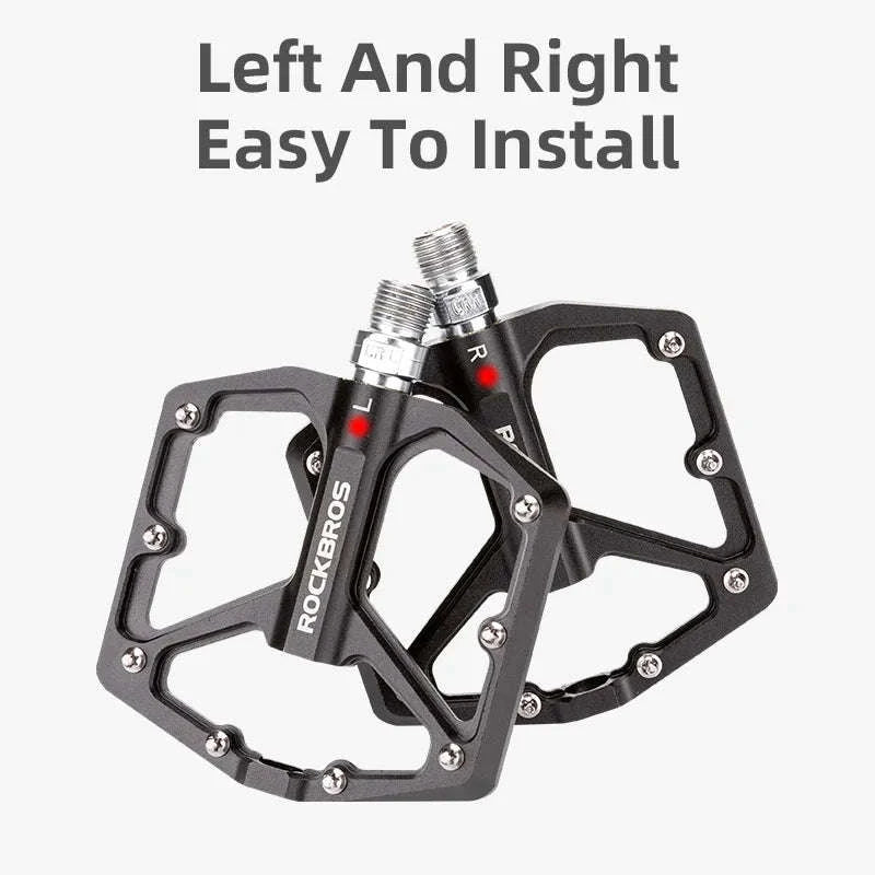 Ultralight Aluminum Bike Pedals with Sealed DU Bearings Non-Slip Grip-K203-TI