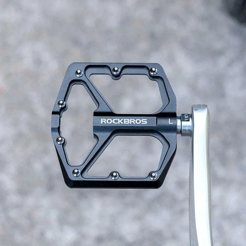 Ultralight Aluminum Bike Pedals with Sealed DU Bearings Non-Slip Grip-K203-TI