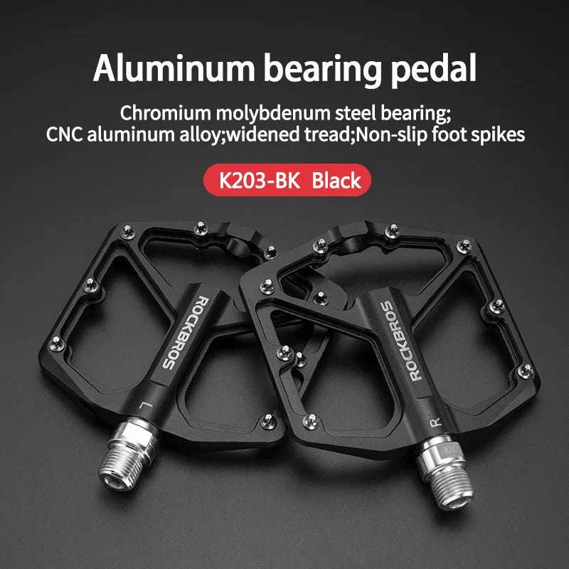 Ultralight Aluminum Bike Pedals with Sealed DU Bearings Non-Slip Grip-K203-TI