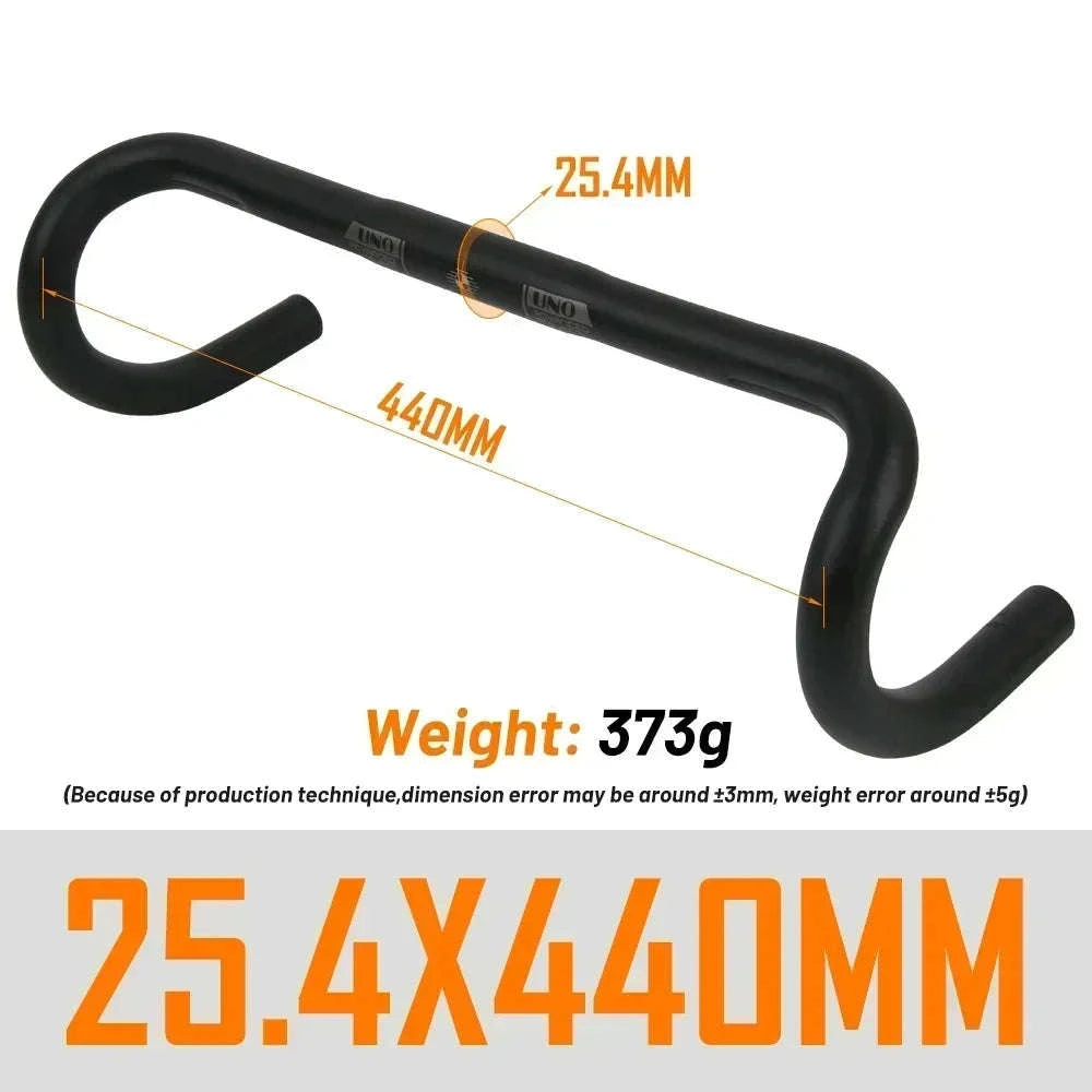 Ultralight Aluminum Road Bike Drop Handlebar 25.4/31.8mm Multi-Size-31.8x400mm