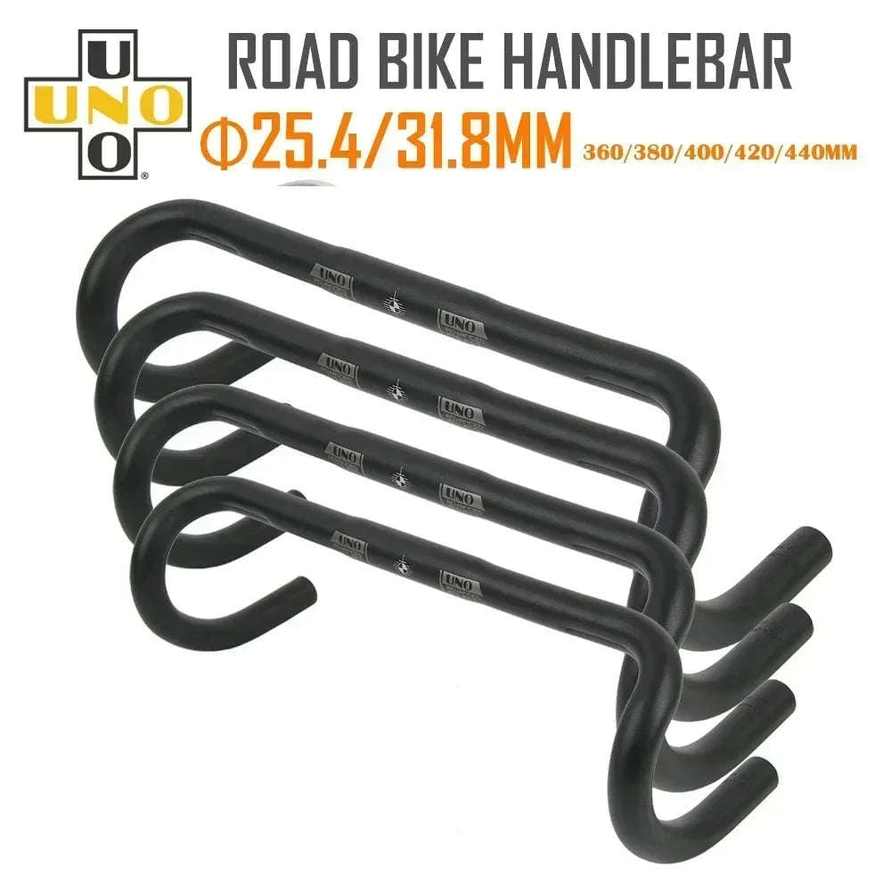 Ultralight Aluminum Road Bike Drop Handlebar 25.4/31.8mm Multi-Size-31.8x400mm