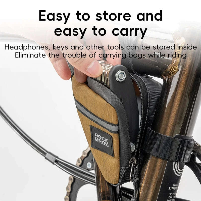 Ultralight Folding Bike Triangle Bag for Brompton-B123-1 / about 0.25L