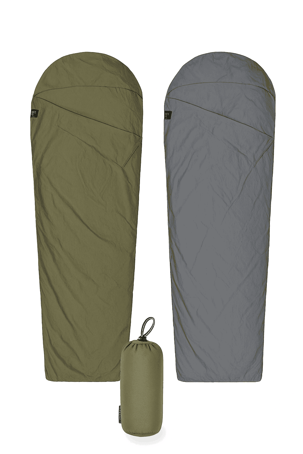Ultralight Mummy Sleeping Bag Liner for Travel and Camping-GREY