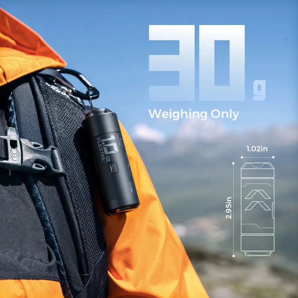 Ultralight Portable Electric Air Pump for Camping Sleeping Pads-Black