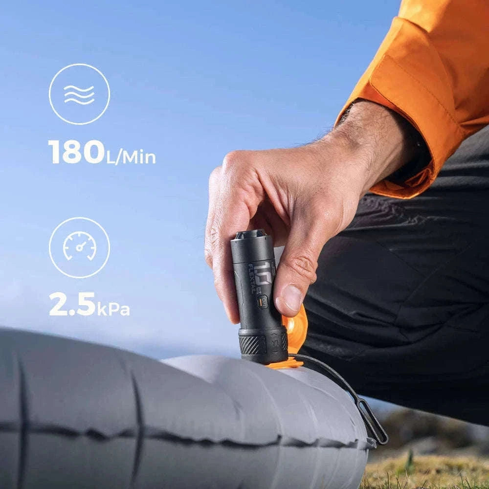 Ultralight Portable Electric Air Pump for Camping Sleeping Pads-Black