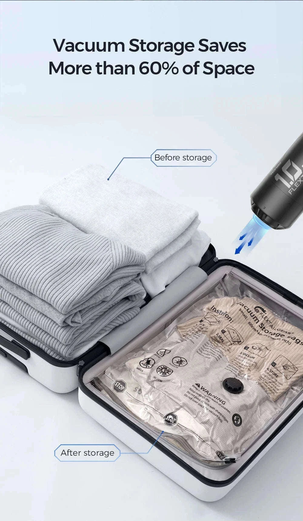 Ultralight Portable Electric Air Pump for Camping Sleeping Pads-Black